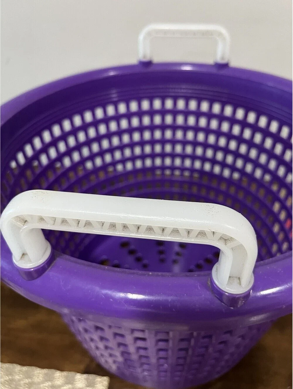 Joy Fish Handy Fish Basket Pool Skimmer Basket Plastic Sturdy Purple 16” By 12”